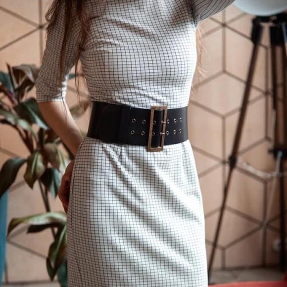 Apt. 9 Black Elastic Woven Belt S/M - Picture 9 of 10